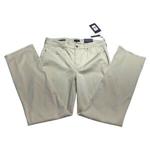 NWT NYDJ Marilyn Straight Jeans Beige Size 14